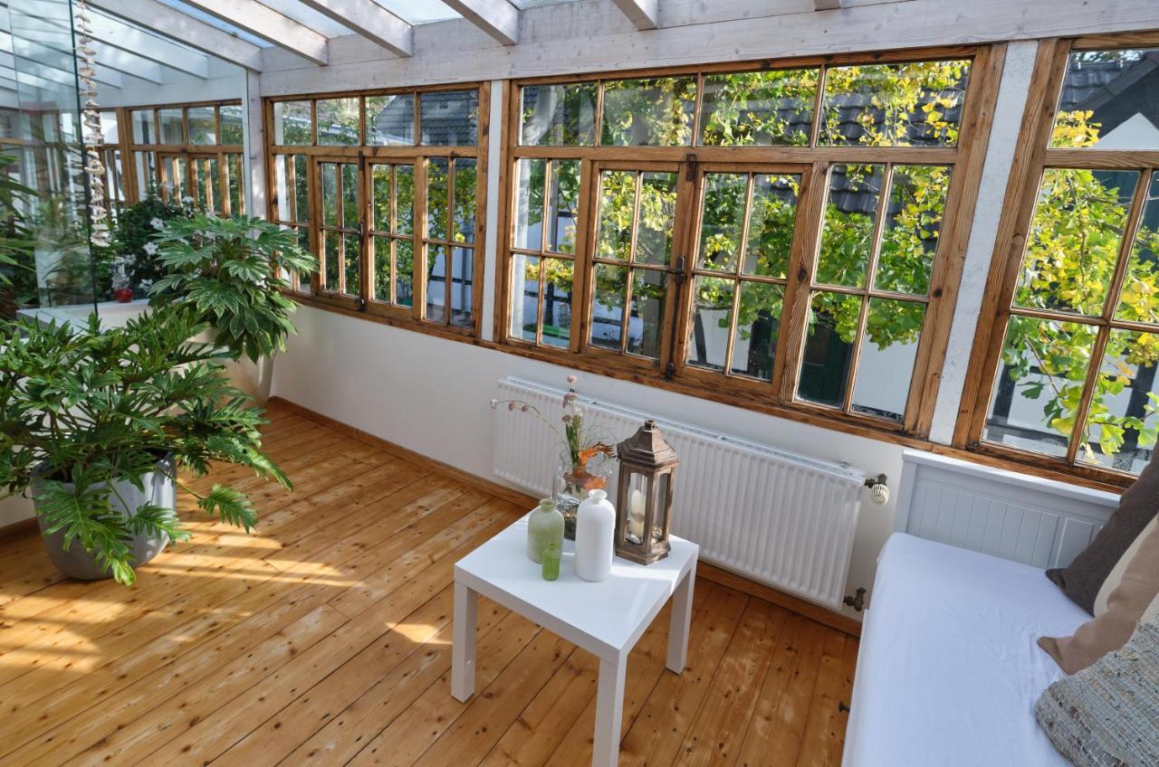 Ferienwohnung Im Fachwerkhof 'Haus In Bewegung' Seelscheid Bagian luar foto